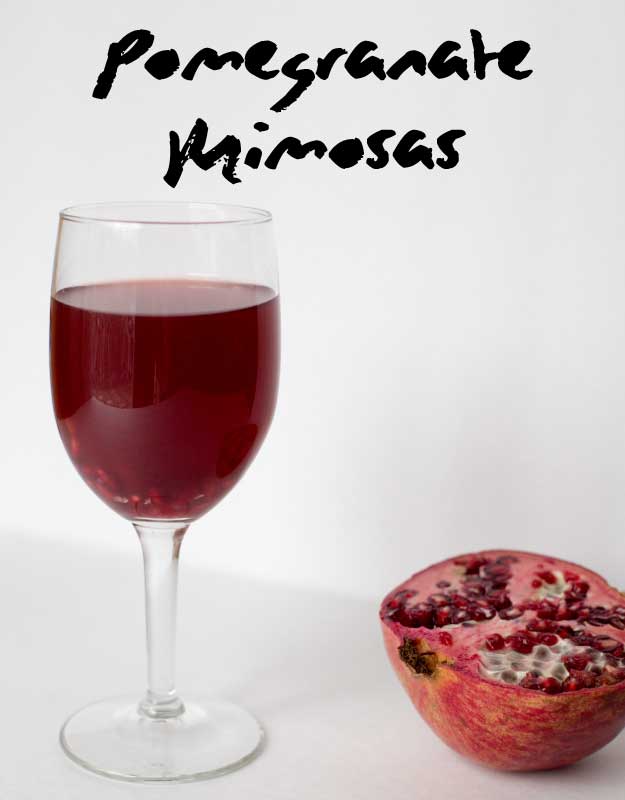 pomegranate-mimosas