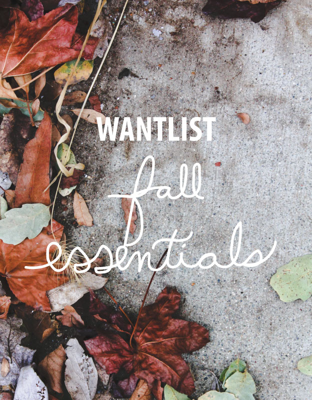 fall essentials