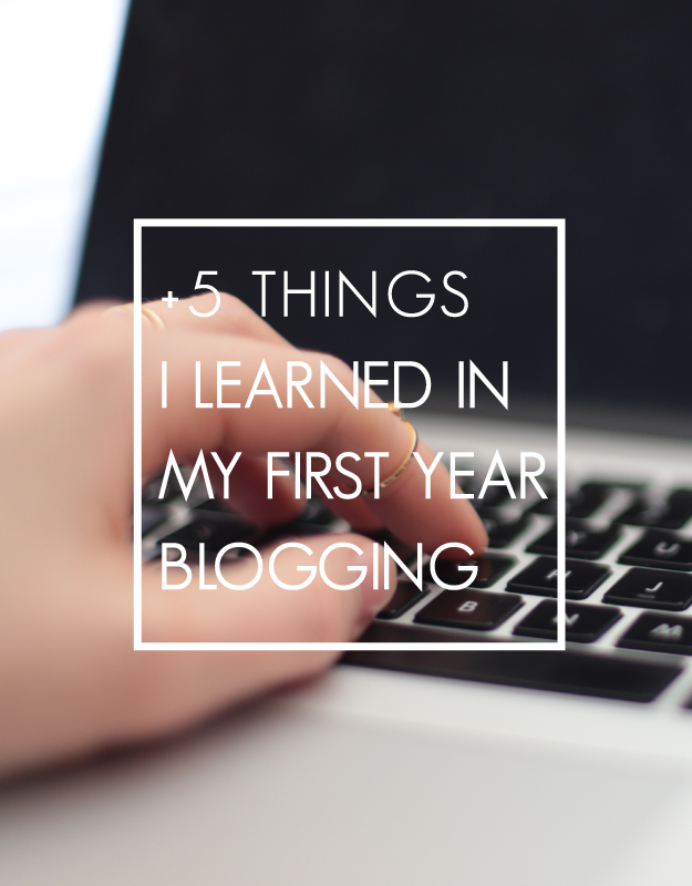 5 Things I Learned in my First Year Blogging