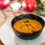 Carrot Soup with Balsamic Vinegar and Herbed Oil