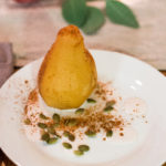 Chai Poached Pears with Cinnamon Vanilla Coconut Cream