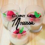 Coconut Cacao Mousse with Berries and Mint