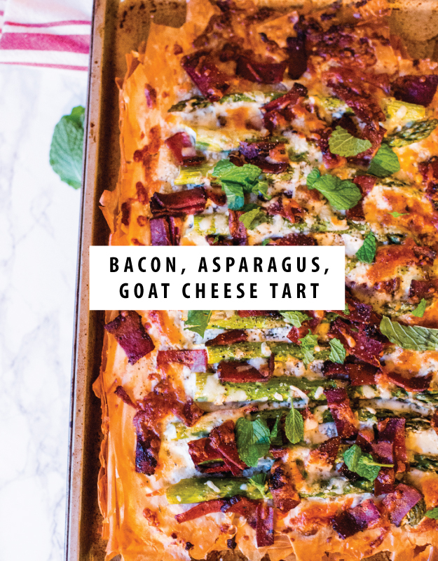 bacon asparagus goat cheese tart