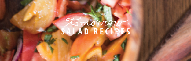 tomorrow's post salad recipes