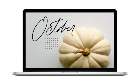 October Digital Downloads Calendar